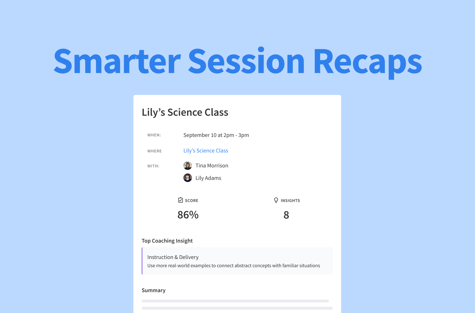 Pencil Spaces’ AI Coach and AI Summaries just got even smarter. Here’s a breakdown of the upgraded session recaps.