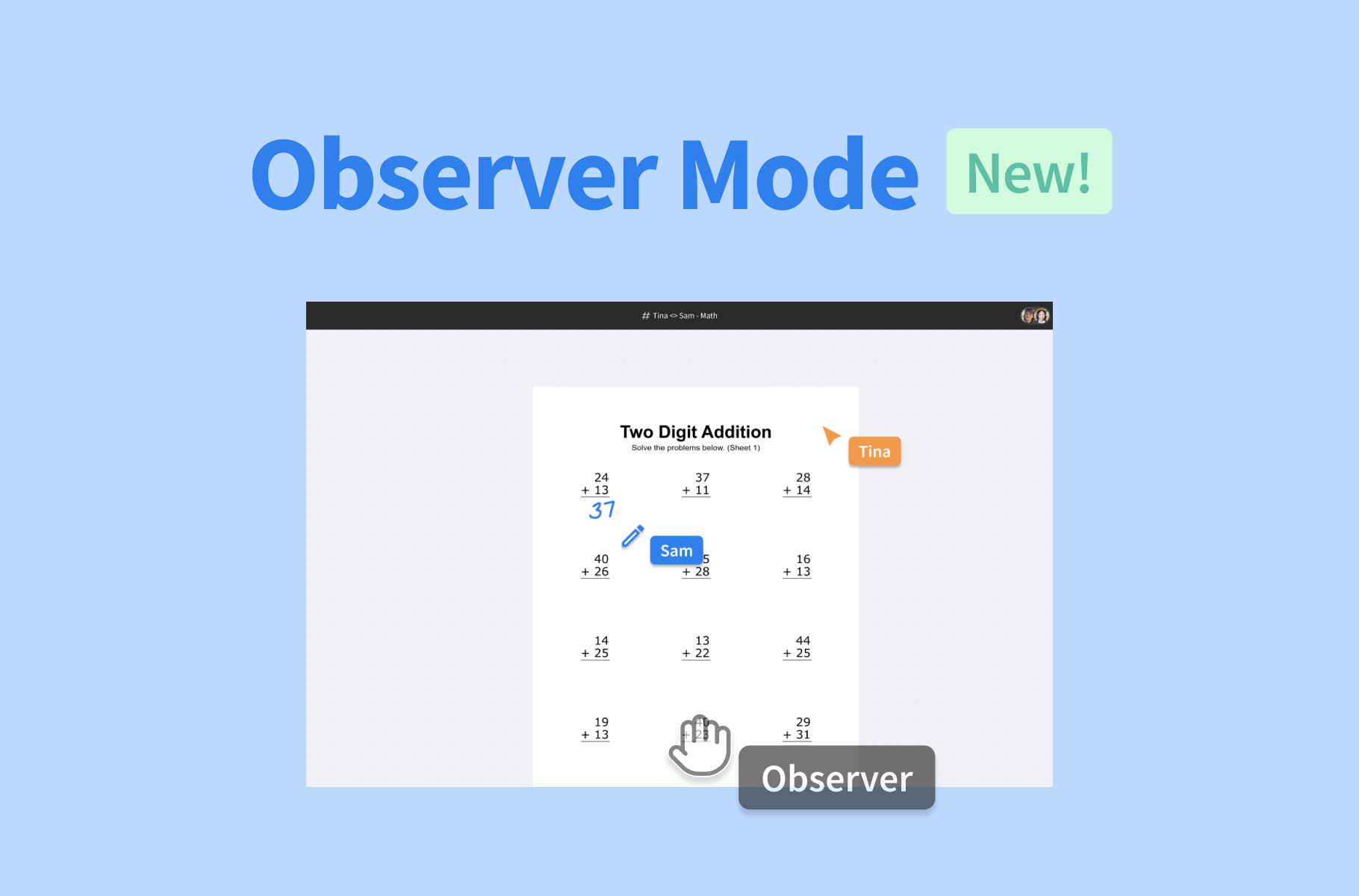 Observer Mode lets admins discreetly monitor live tutoring sessions in Pencil Spaces.
