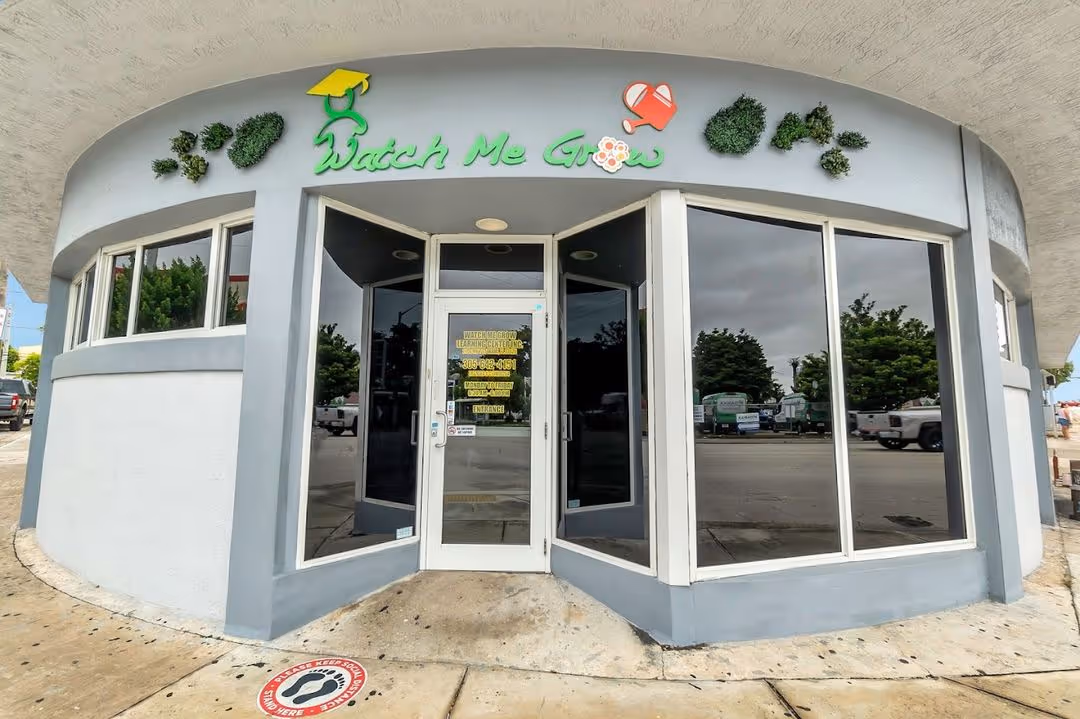 "The front entrance of the Watch Me Grow of Allapattah building.