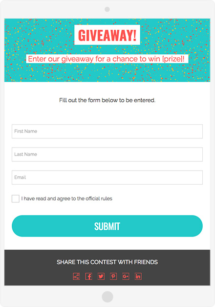 Giveaway Template