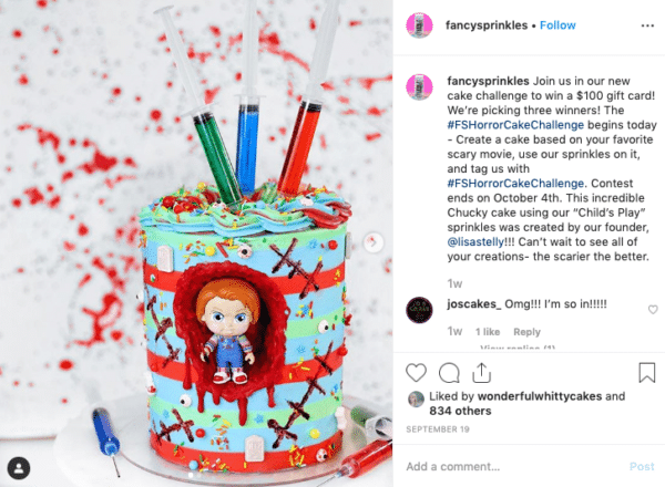 Fancy Sprinkles Unique Hashtag for Halloween Contest Ideas