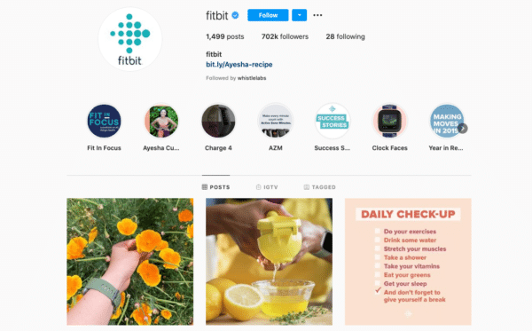 Fitbit-Official-Instagram-Page