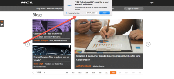 HCL Opt In box