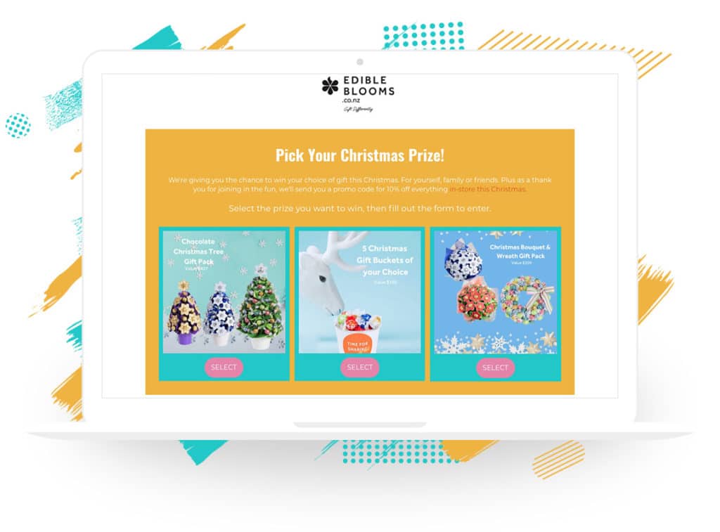 Edible Blooms NZ’s “Pick Your Christmas Prize” Campaign
