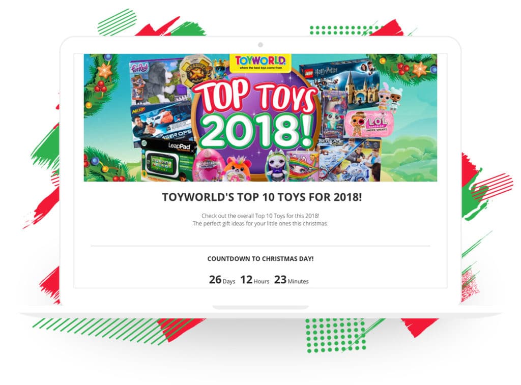 Toyworld’s “Top 10 Toys for 2018” Campaign