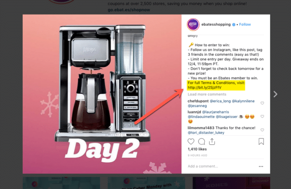 Separate Websites for Displaying Contest Rules for Instagram Contest Rules You Should Never Ignore