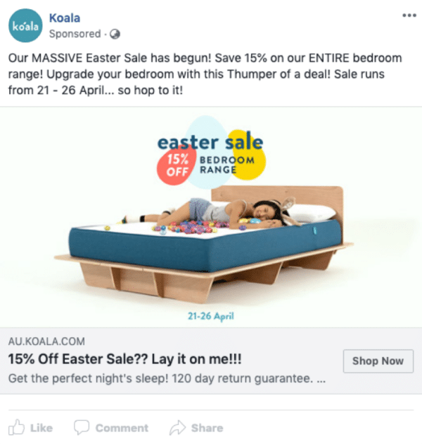 eCommerce Facebook ad examples - image 6