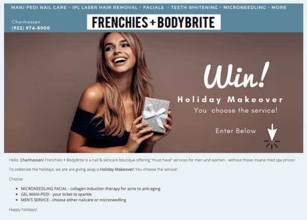 Service Prize for Creative Social Media Contests