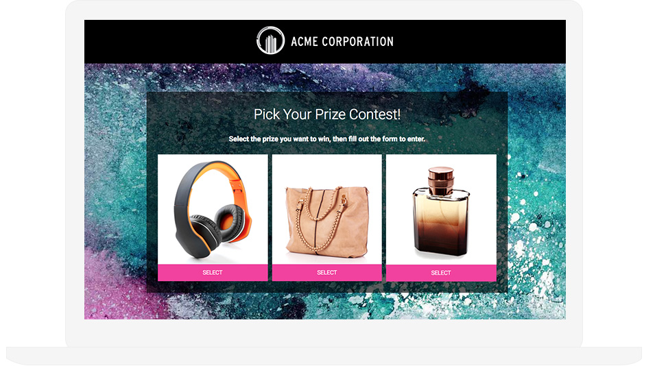 Pick Your Prize Template