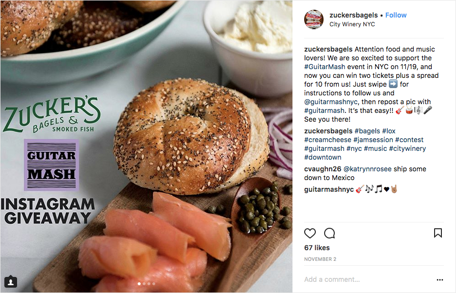 Zucker's Bagels contest