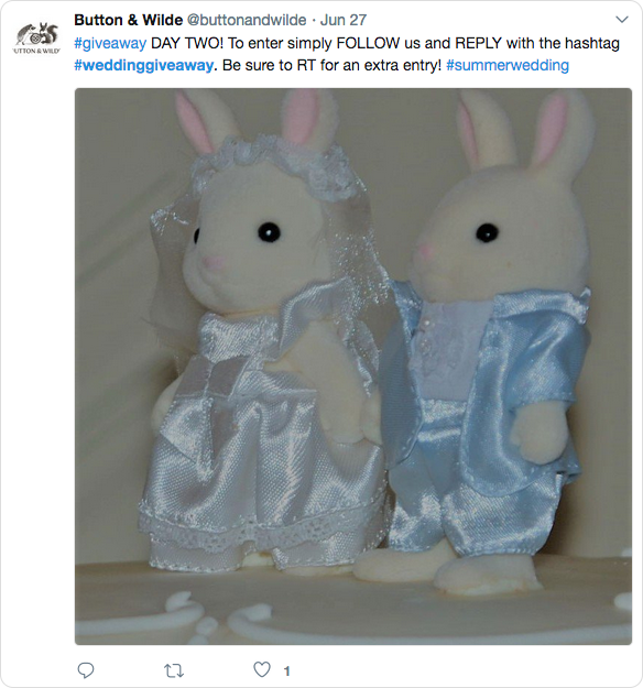 Button & Wilde Twitter contest