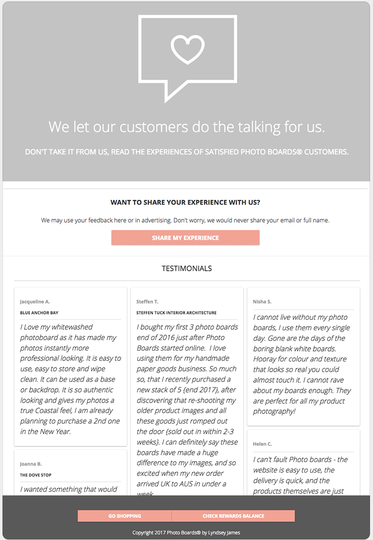 Collect testimonials with ShortStack