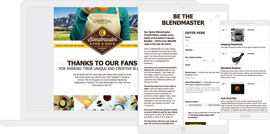 Celestial Tea's "Blendmaster" campaign