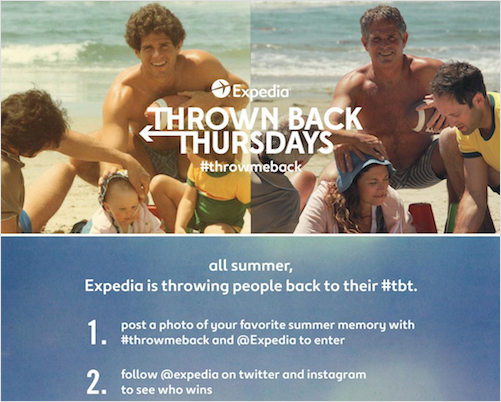 Expedia's Throwback contest