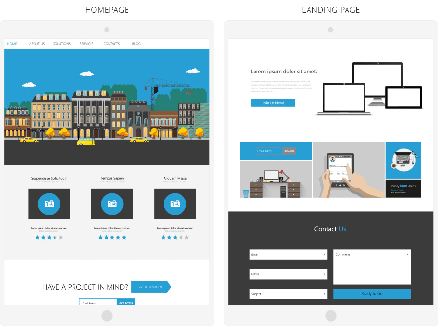 Landing Page vs Home Page