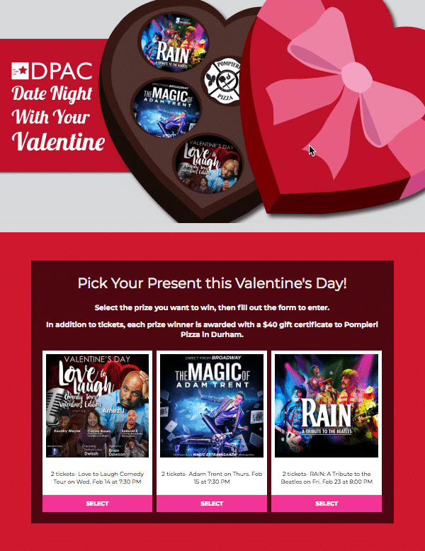 Contest Marketing Example - Date Night