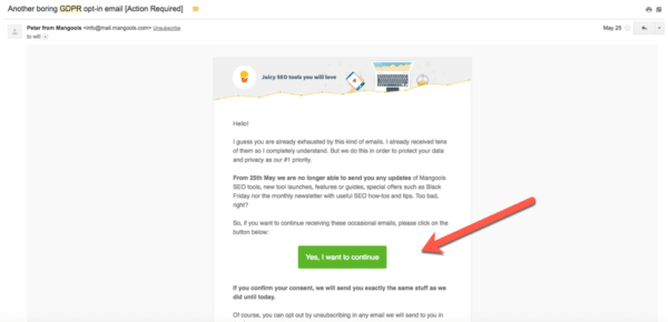 GDPR lead generation for active consent
