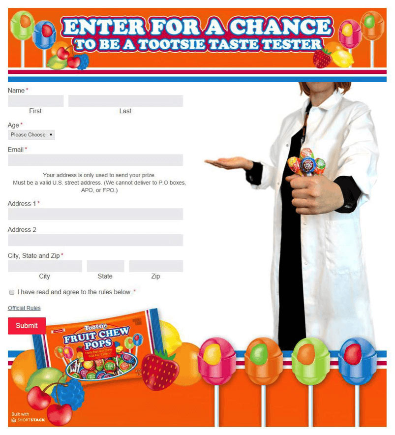 enter for a chance