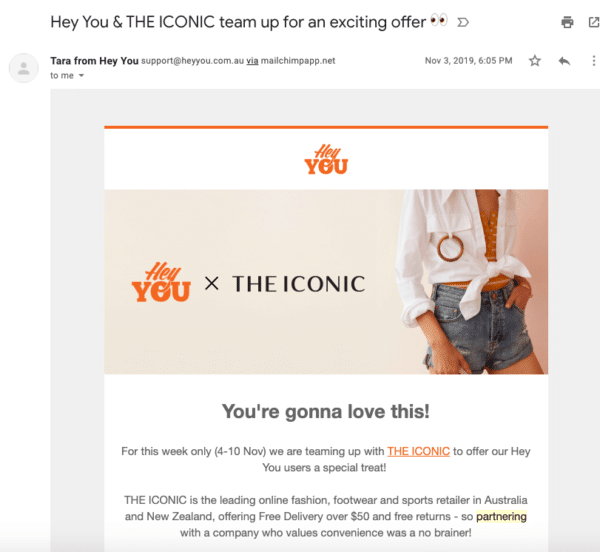 Hey You Partnership for Business Campaign Plan