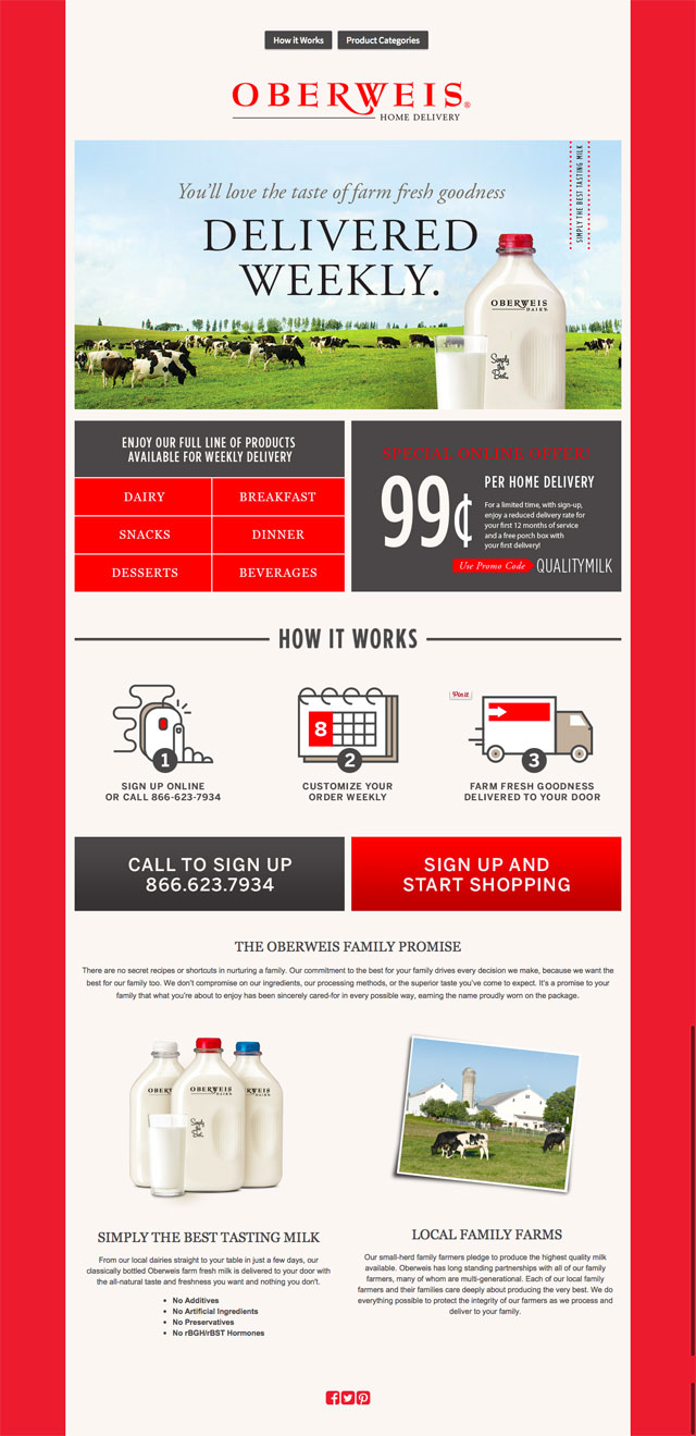 oberweis landing page