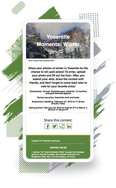 Yosemite Conservancy’s “Yosemite Moments: Winter” Campaign