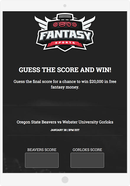 Guess the Score Template