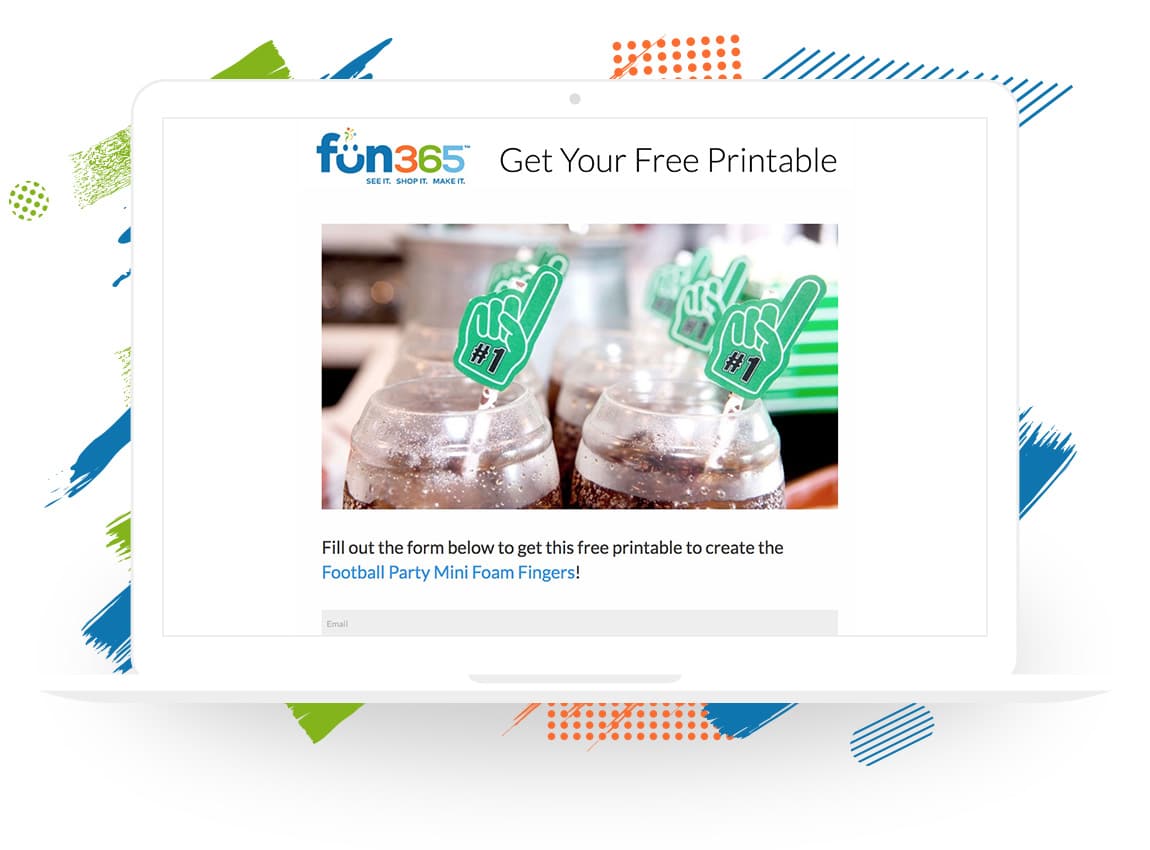 Oriental Trading’s Football Party Mini Foam Fingers Download