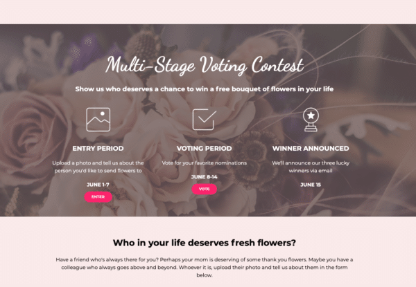 Multi-Stage-Voting-Contest