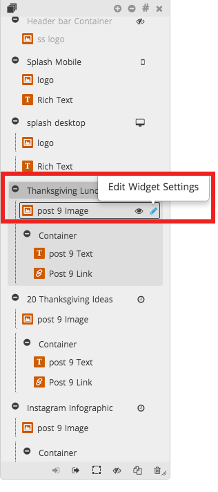 Edit Widget