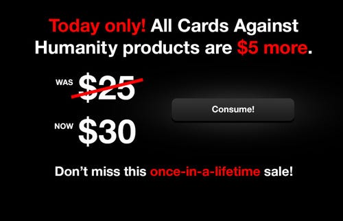 Black Friday $5 more 'sale'.