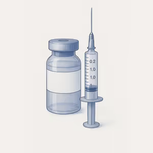 Cartoon bottle of lip flip treatment at Laser Center of Marin