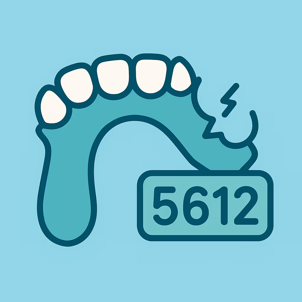Understanding Dental Code D5612 – Repair resin partial denture base, maxillary