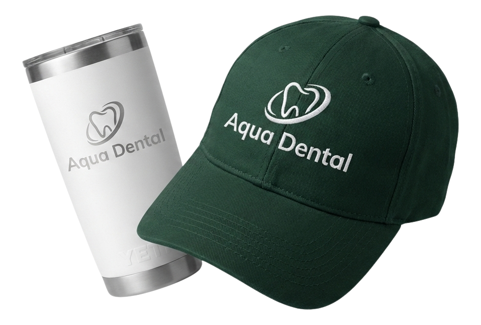 Black fitness tracker, green folded jacket with white earphones, and black massage gun labeled Theragun Prime.