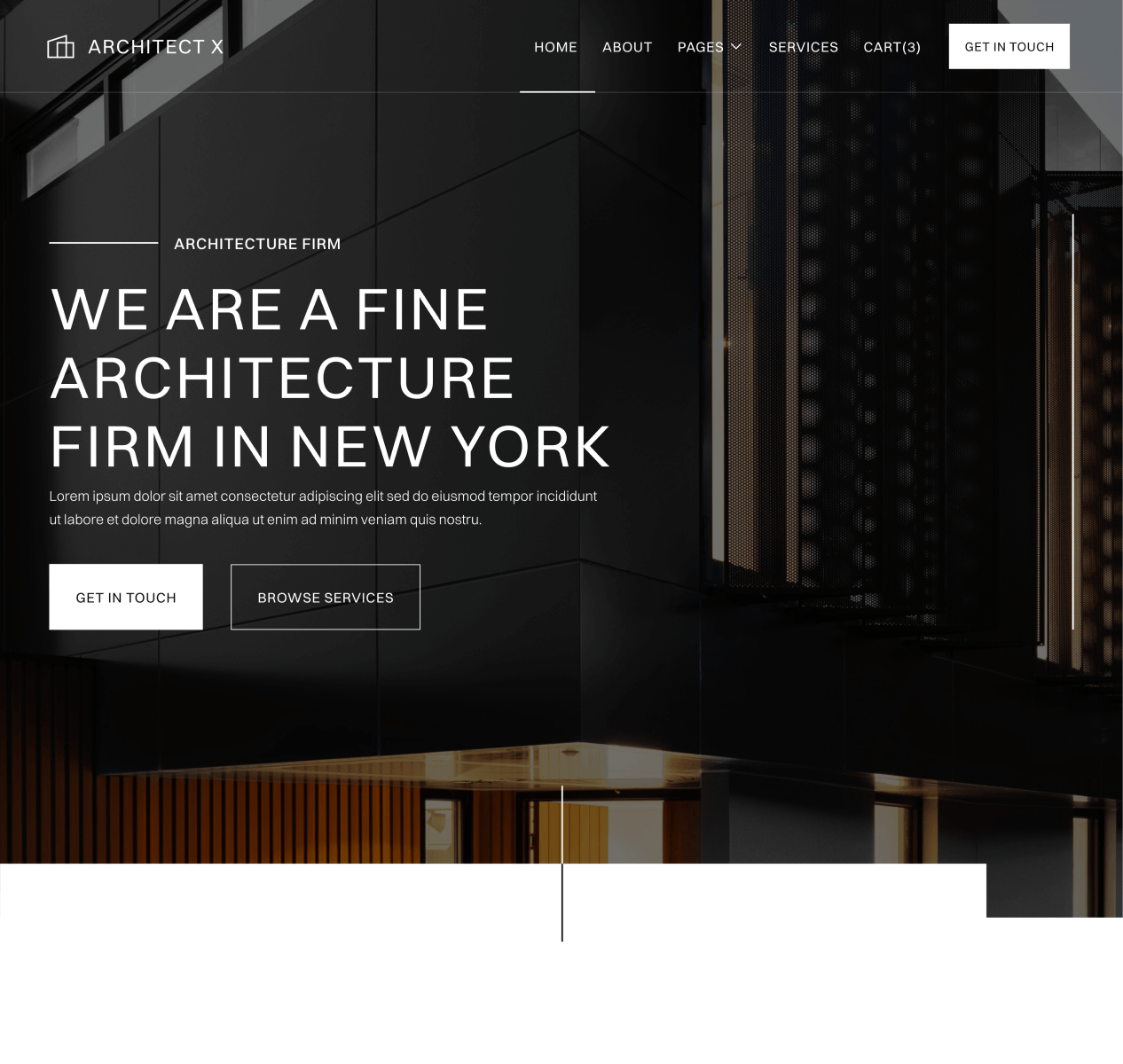 Home V1 - Architect X Webflow Template