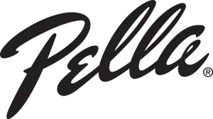 Pella Certified Contractor metallic logo badge.
