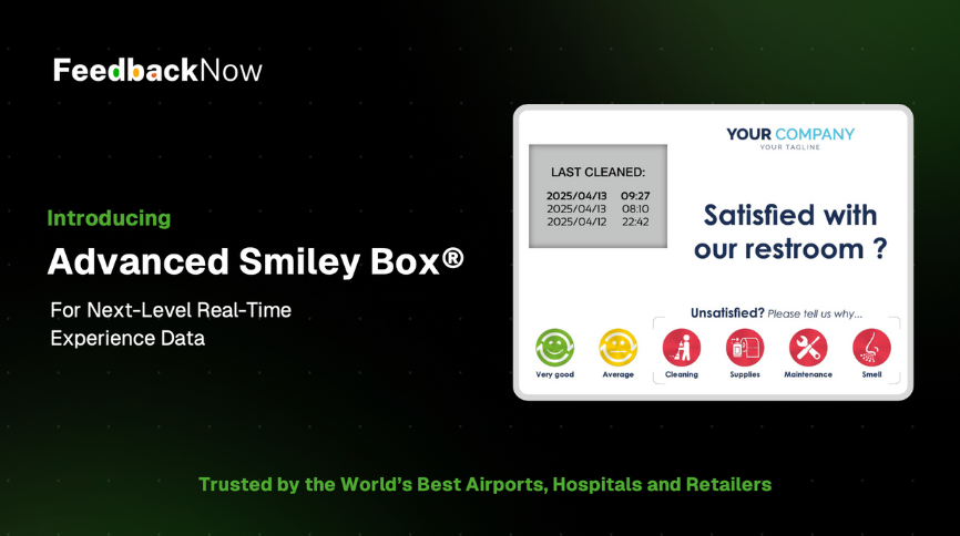 Trusted by the World’s Best Airports, Hospitals, and Retailers, FeedbackNow Unveils Advanced Smiley Box®  for Next-Level Real-Time Experience Data 