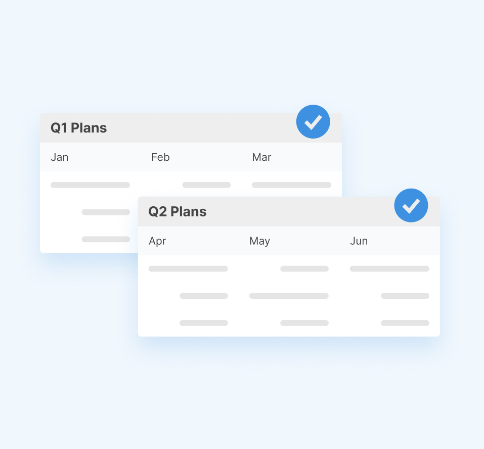 Illustration of quarterly planning