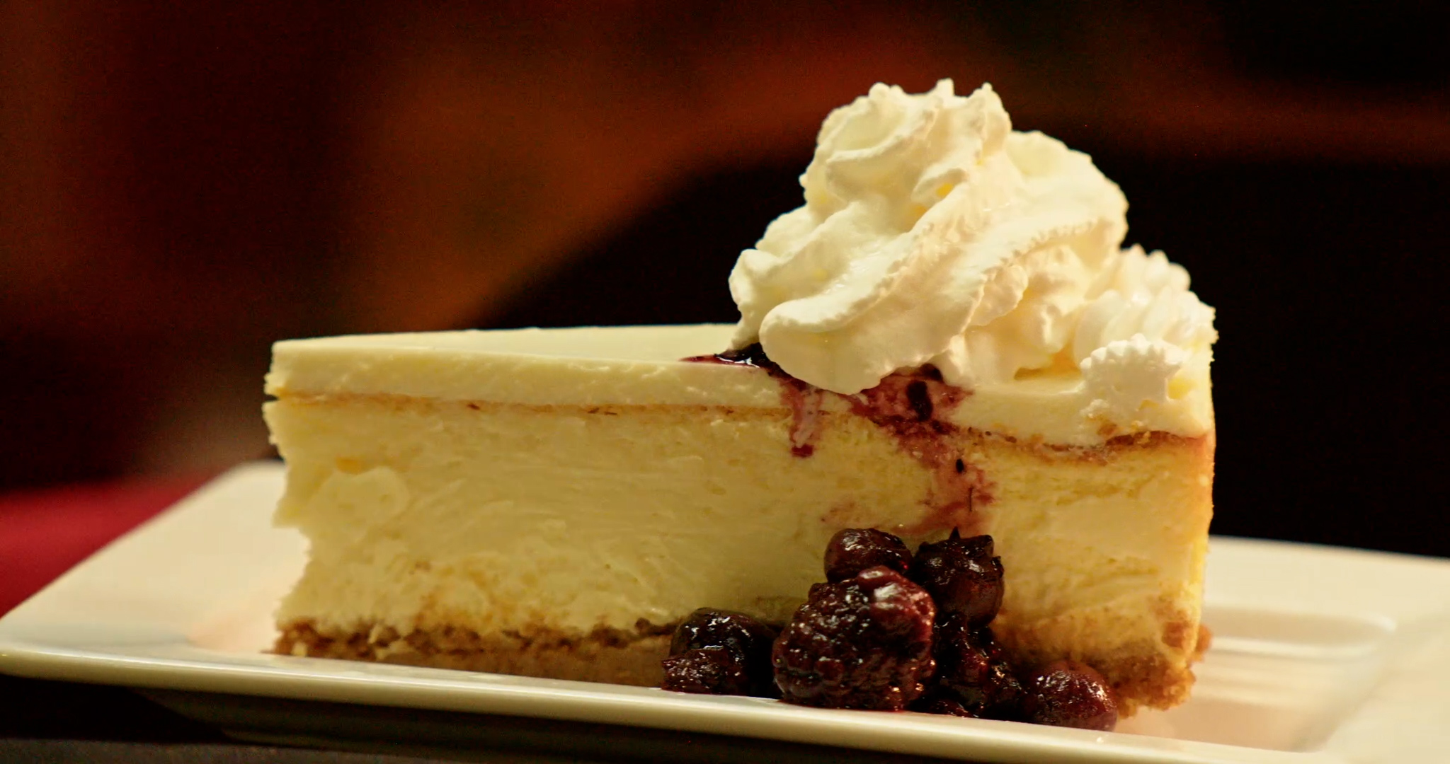 Cheesecake served during dessert at Gatsby's Wine Cafe & Steakhouse in Canon Beach, oregon