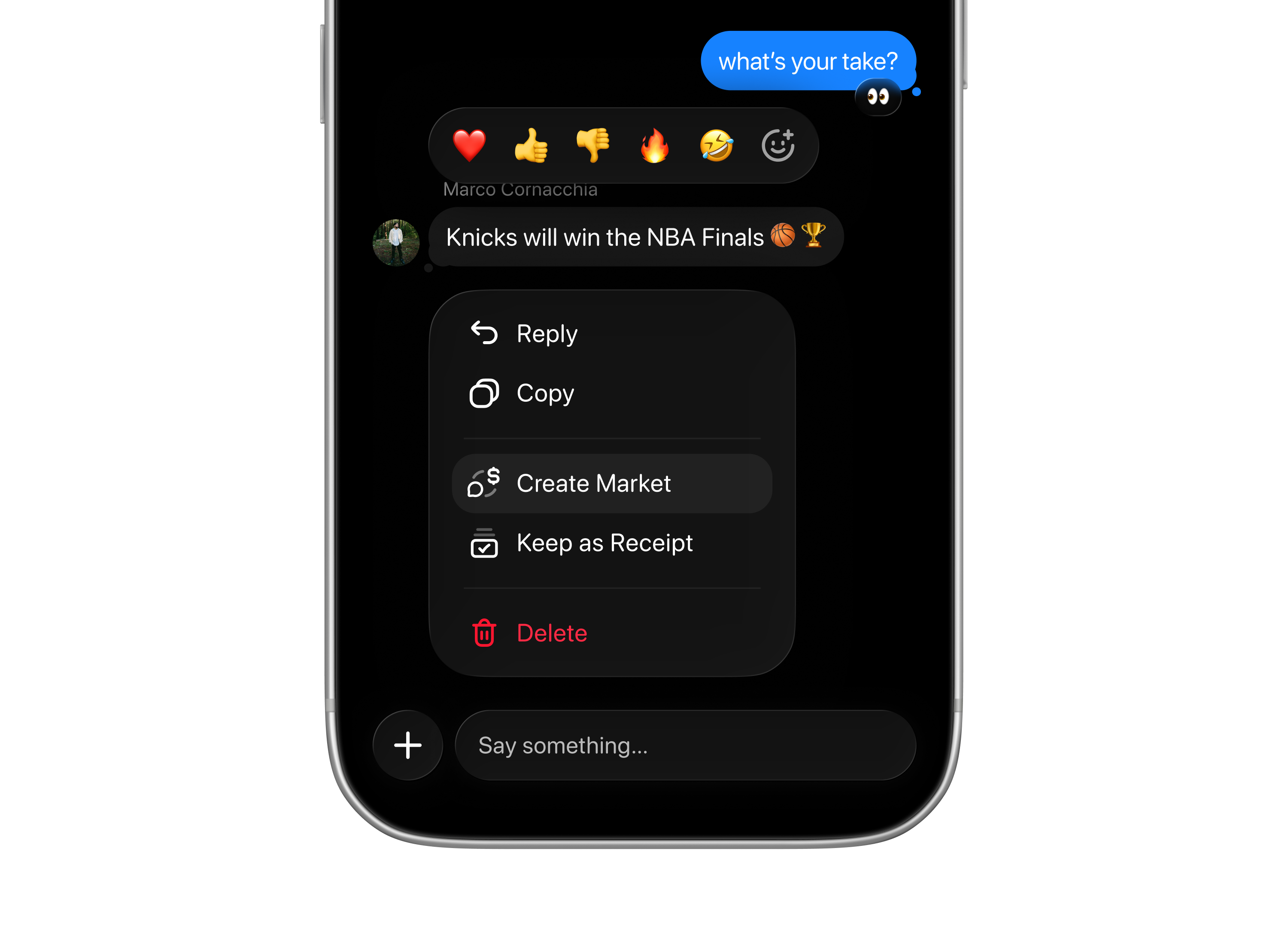 Smartphone screen showing Turf app matchup between Seattle and New England on Sunday, Feb 8 at 6:30 PM, with players, squads, and $2500 prizes indicated.