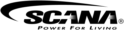 SCANA black and white logo