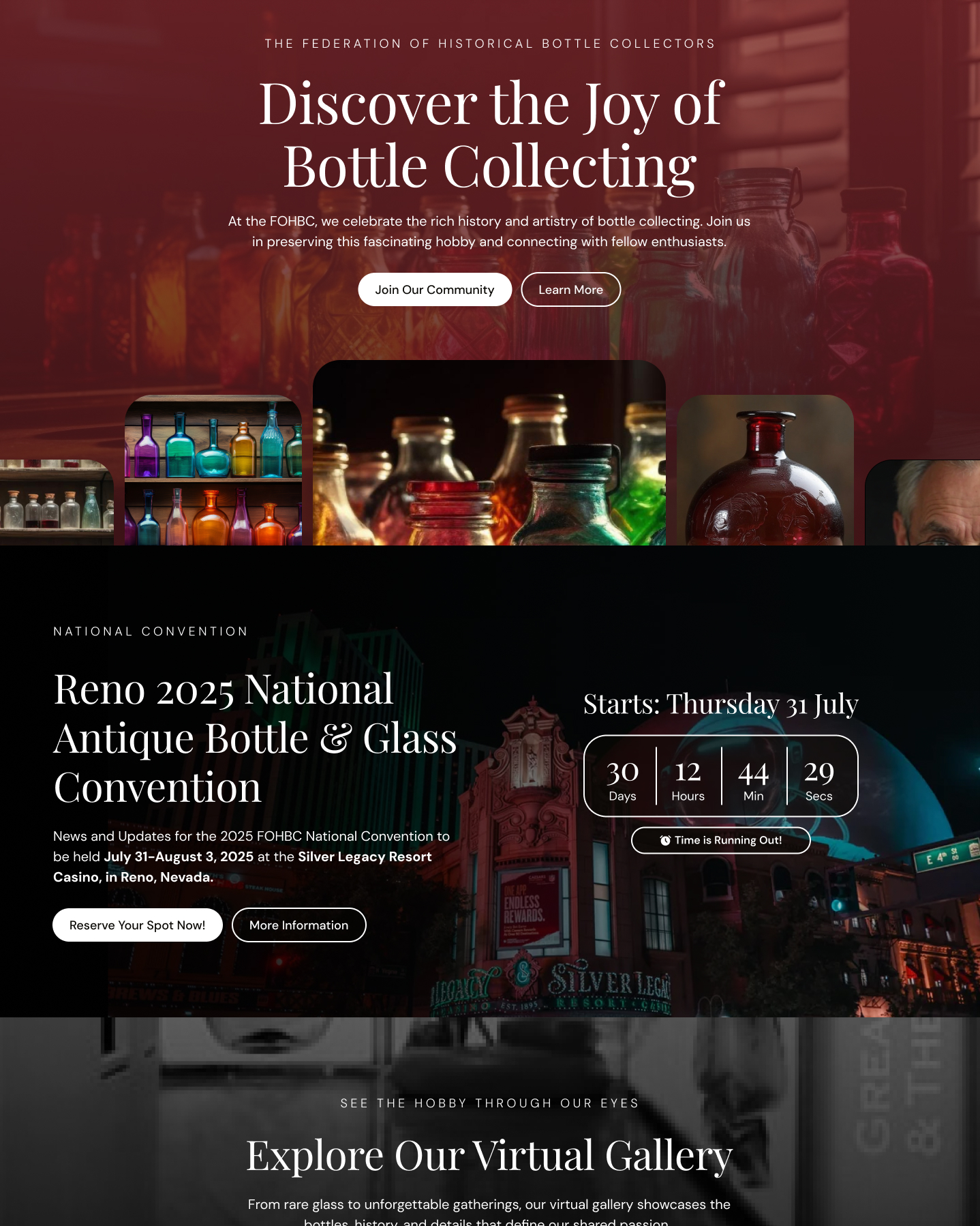 An image of the FOHBC website pages