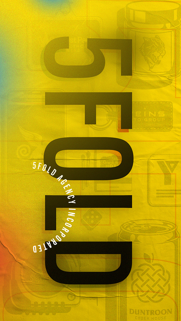 5fold branded wallpaper with logo.