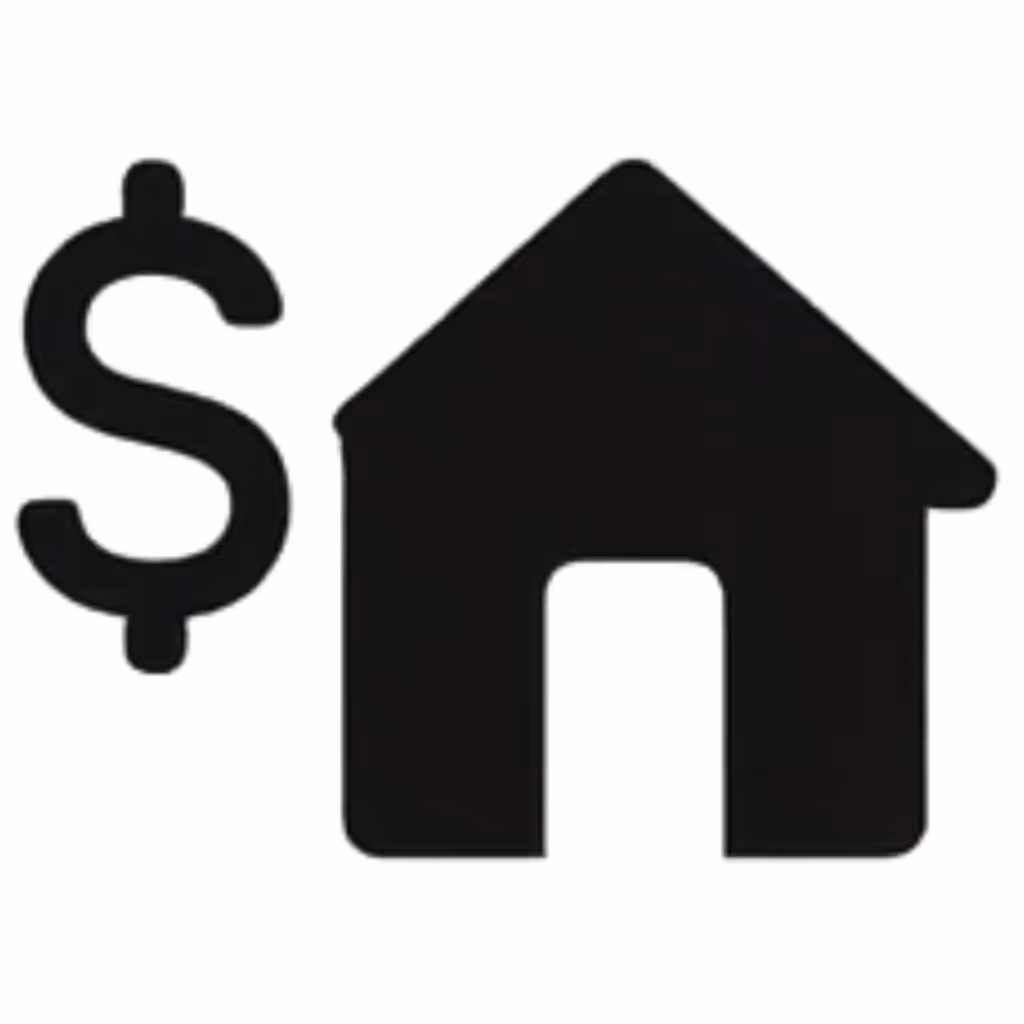 Icon of dollar sign and house – Symbolizes preventing expensive damage to property.