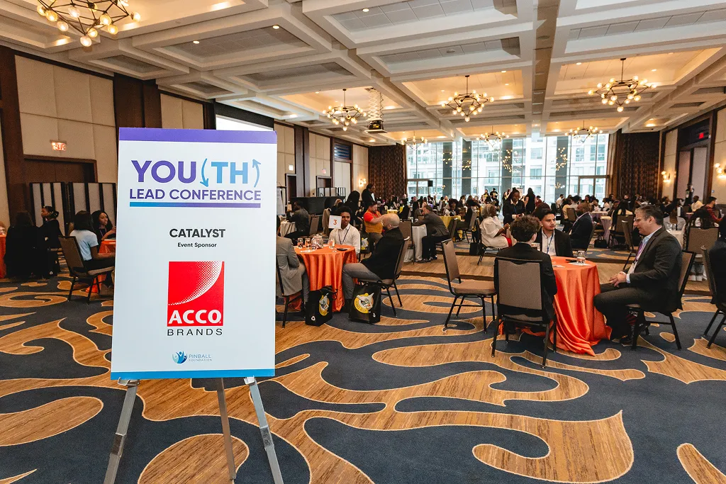 Photo of conference networking supported by Resource Integrated event printing