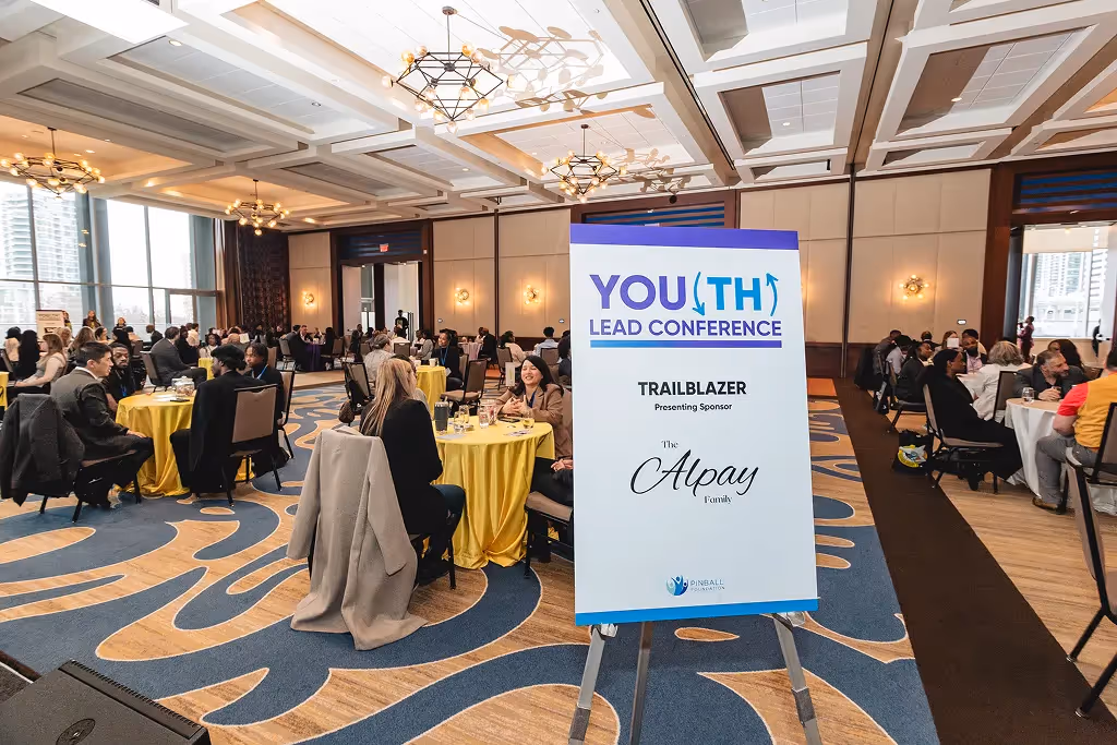 Branded poster displays providing visual impact at youth leadership conference