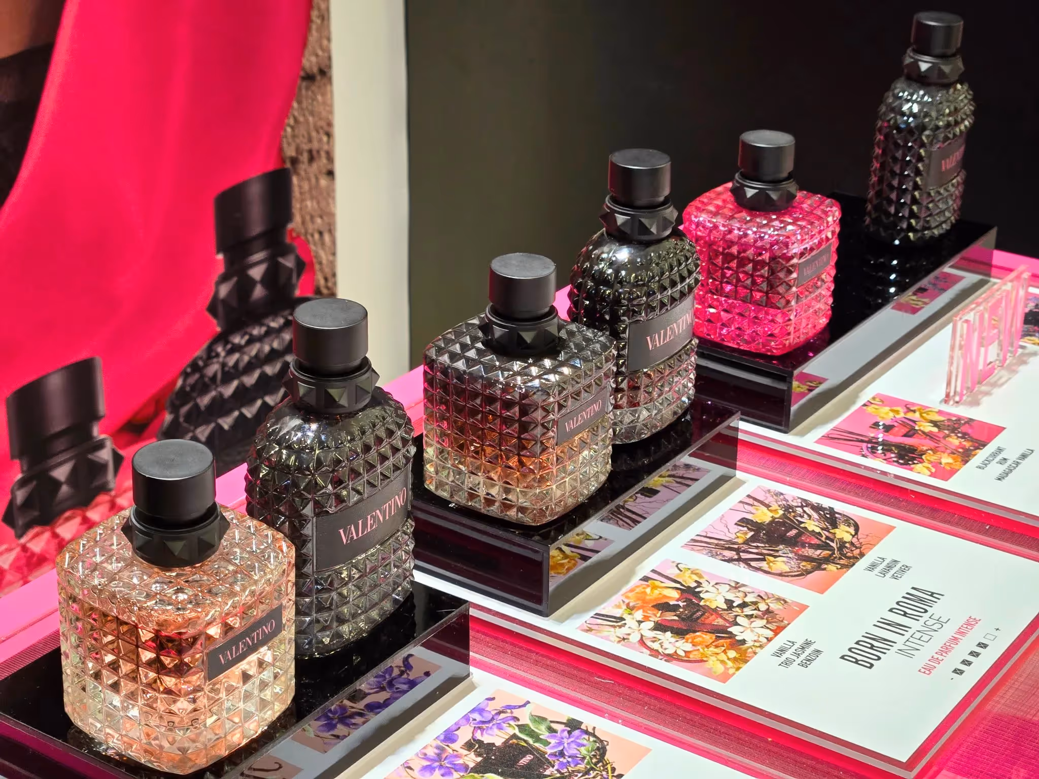 Immersive pop-up experience designed for Valentino Born In Roma fragrance launch