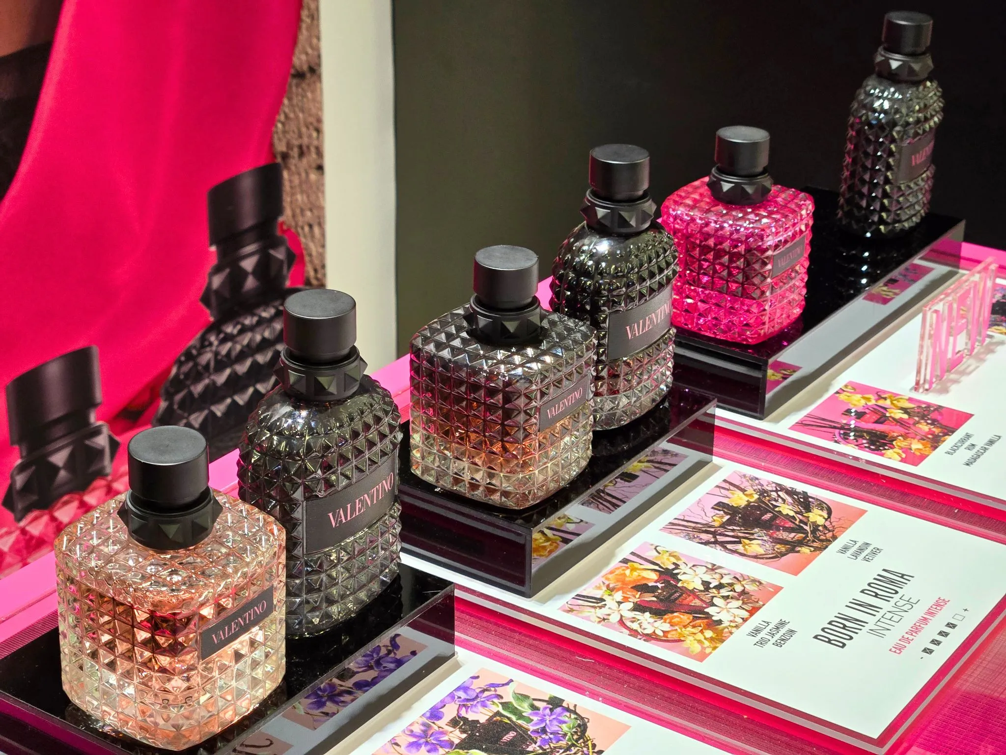 Immersive pop-up experience designed for Valentino Born In Roma fragrance launch