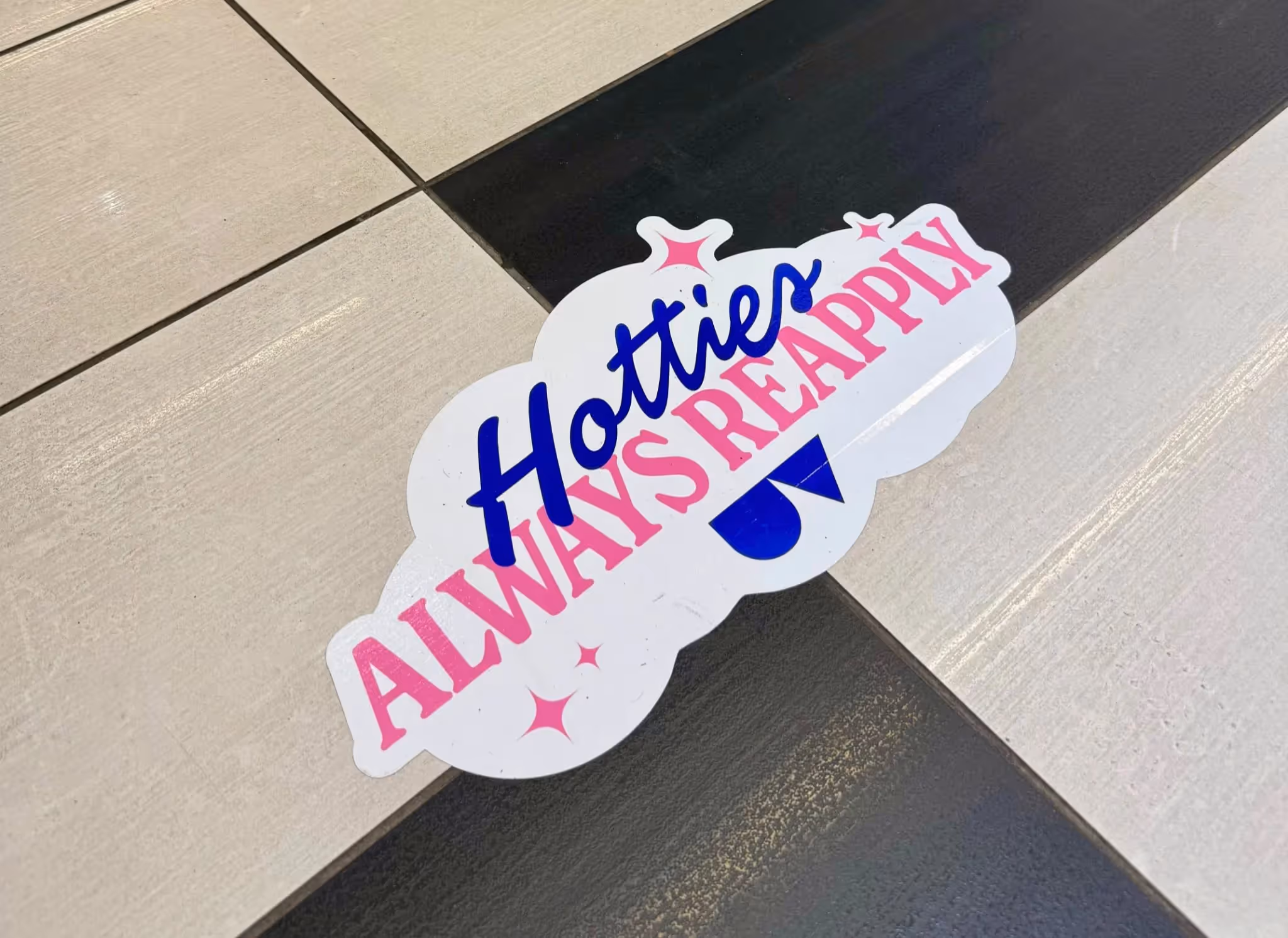 Custom floor decals produced for Ultra Violette Sephora retail campaign