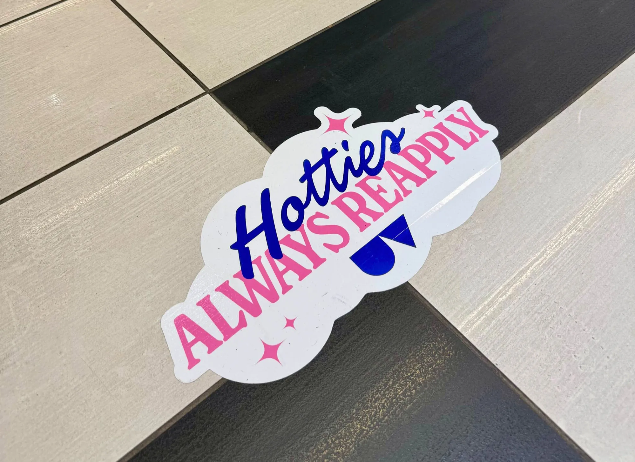 Custom floor decals produced for Ultra Violette Sephora retail campaign