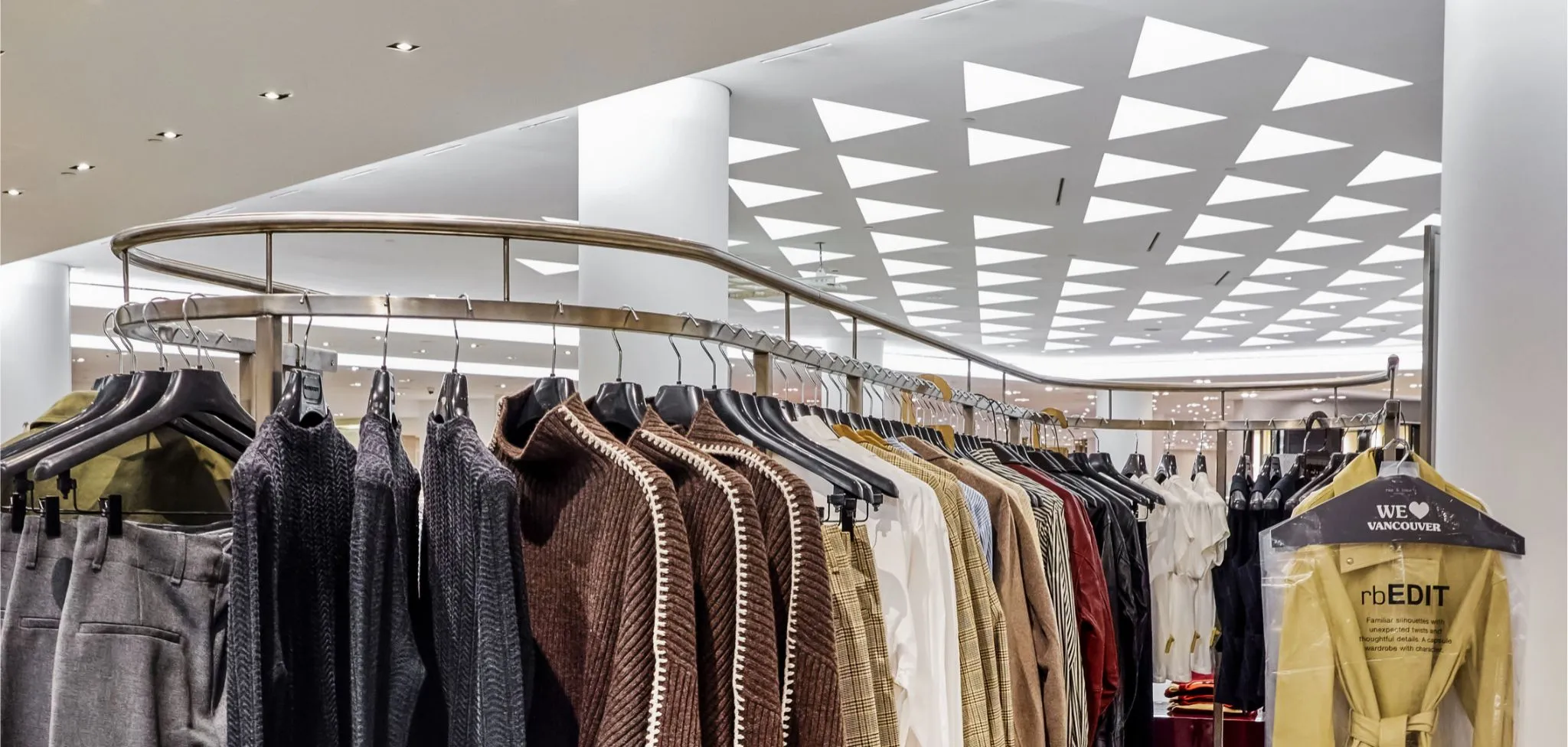 custom fashion retail display for rag & bone pop-up at Holt Renfrew Vancouver